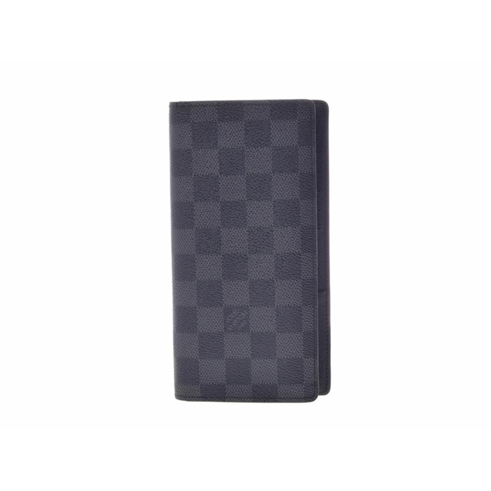 Louis Vuitton Graphite Black Portefeuille Brazza Long Wallet